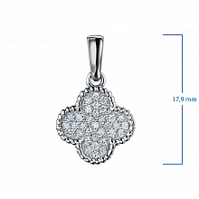 Подвеска из белого золота с бриллиантами (изготовление)