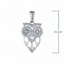 Подвеска из белого золота с бриллиантами (изготовление)