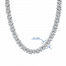 Колье из белого золота с бриллиантами (изготовление)