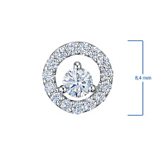 Подвеска из серебра c бриллиантами