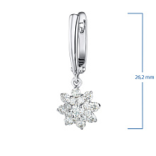 Серьги из белого золота с бриллиантами (изготовление)