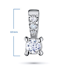 Подвеска из белого золота с бриллиантами (изготовление)