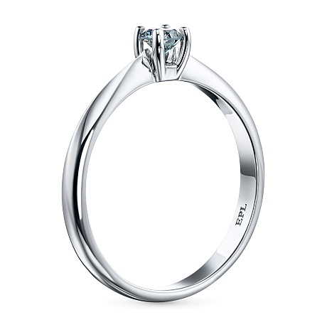 Помолвочное кольцо из белого золота