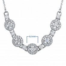 Колье из белого золота с бриллиантами (изготовление)