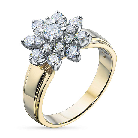 Кольцо из комбинированного золота