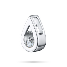 Подвеска из белого золота с бриллиантом (изготовление)