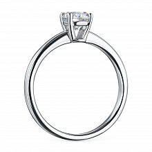 Кольцо из белого золота с бриллиантом (изготовление)