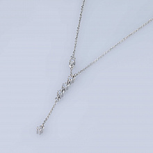 Колье из белого золота с бриллиантами (изготовление)