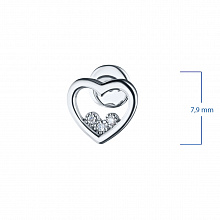 Пусеты из серебра с бриллиантами (изготовление)