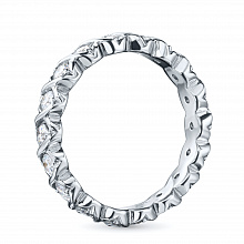 Кольцо из белого золота с бриллиантами (изготовление)