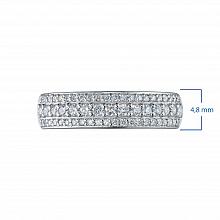 Кольцо из белого золота с бриллиантами (изготовление)