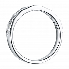 Кольцо из белого золота с бриллиантами (изготовление)