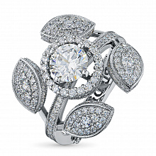 Кольцо из белого золота с бриллиантами (изготовление)