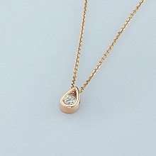 Подвеска из красного золота с бриллиантом (изготовление)