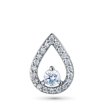 Подвеска из белого золота c бриллиантами