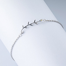 Браслет из серебра (изготовление) с бриллиантом