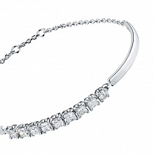 Браслет из белого золота с бриллиантами (изготовление)