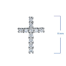 Подвеска из белого золота c бриллиантами