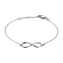 Браслет из серебра c бриллиантами