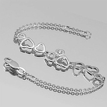 Браслет из белого золота с бриллиантами (изготовление)