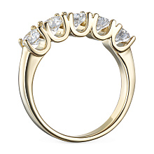 Кольцо из желтого золота c бриллиантами