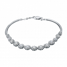 Браслет из белого золота с бриллиантами (изготовление)