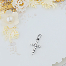 Подвеска из белого золота с бриллиантами