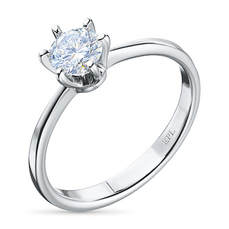 Кольцо из белого золота