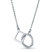 Колье из белого золота c бриллиантами