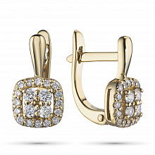 Серьги из белого золота с бриллиантами (изготовление)