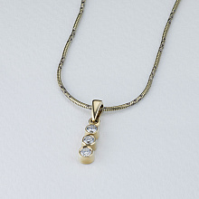 Подвеска из желтого золота с бриллиантами (изготовление)