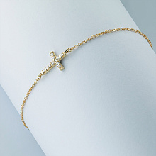 Браслет из желтого золота c бриллиантами