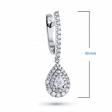 Серьги из белого золота с бриллиантами (изготовление)