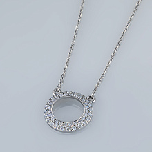 Колье из серебра (изготовление) с бриллиантами