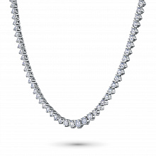 Колье из белого золота с бриллиантами (изготовление)