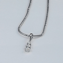 Подвеска из белого золота с бриллиантами (изготовление)