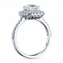 Кольцо из белого золота с бриллиантами (изготовление)