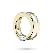 Подвеска из желтого золота с бриллиантом (изготовление)