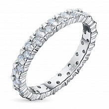 Кольцо из белого золота с бриллиантами (изготовление)