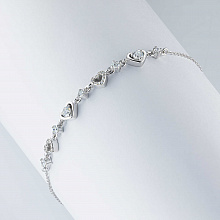 Браслет из белого золота с бриллиантами (изготовление)