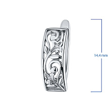 Серьги из белого золота с бриллиантами (изготовление)