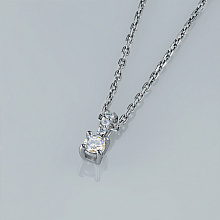 Подвеска из серебра c бриллиантами