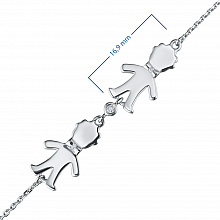 Браслет из белого золота с бриллиантами (изготовление)