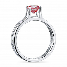 Кольцо из белого золота (изготовление) с бриллиантами