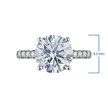 Кольцо из белого золота (изготовление) с бриллиантами