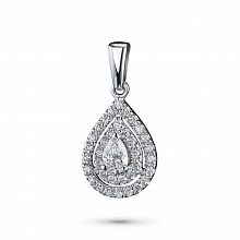 Подвеска из белого золота с бриллиантами (изготовление)