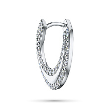 Классическая подвеска из белого золота c бриллиантами