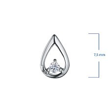 Подвеска из серебра (изготовление) с бриллиантом