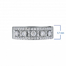 Кольцо из белого золота с бриллиантами (изготовление)