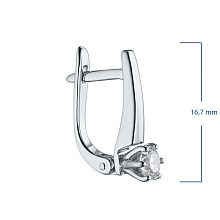 Серьги из белого золота (изготовление) с бриллиантами